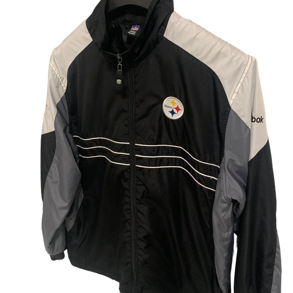 Vtg NFL Pittsburgh Steelers Full Zip Windbreaker Jacket SI Edition Men’s XL - Picture 2 of 6